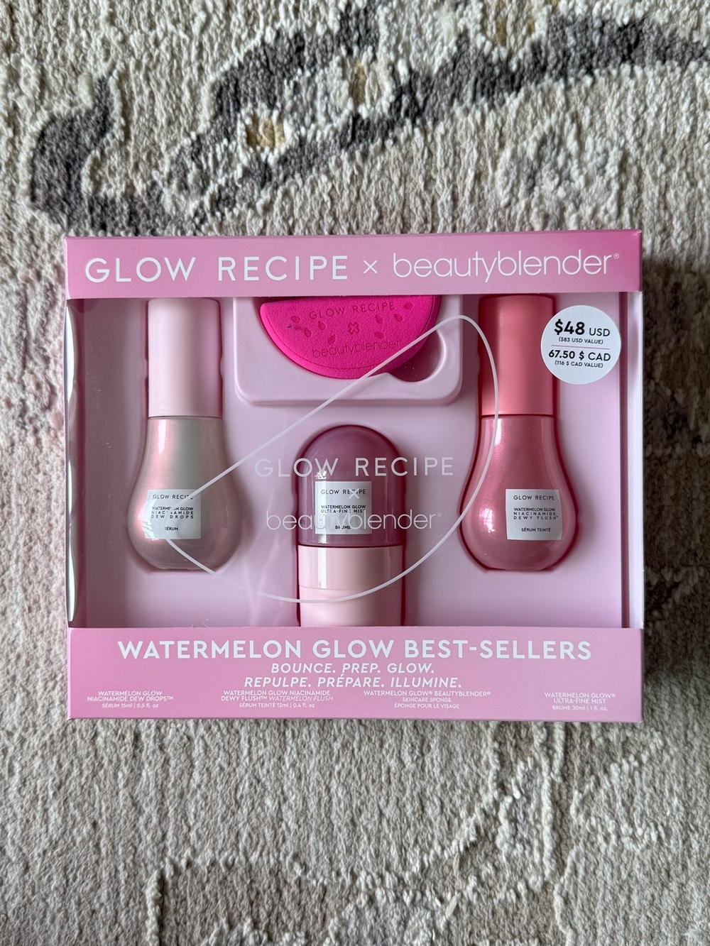 Glow Recipe x Beauty Blender Watermelon Glow Best-Sellers Set ($83 Value)
